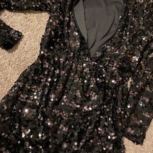 Black sparkly romper!